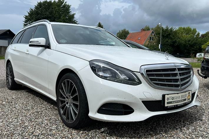 Hvid Mercedes E200 fra 2016