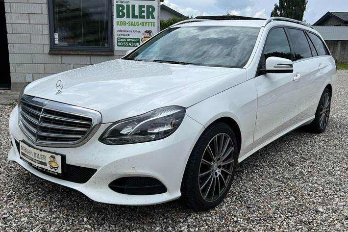 Hvid Mercedes E200 fra 2016