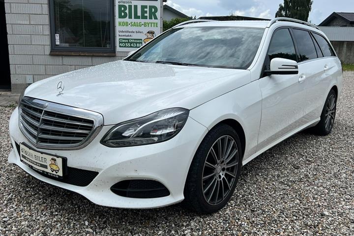 Hvid Mercedes E200 fra 2016