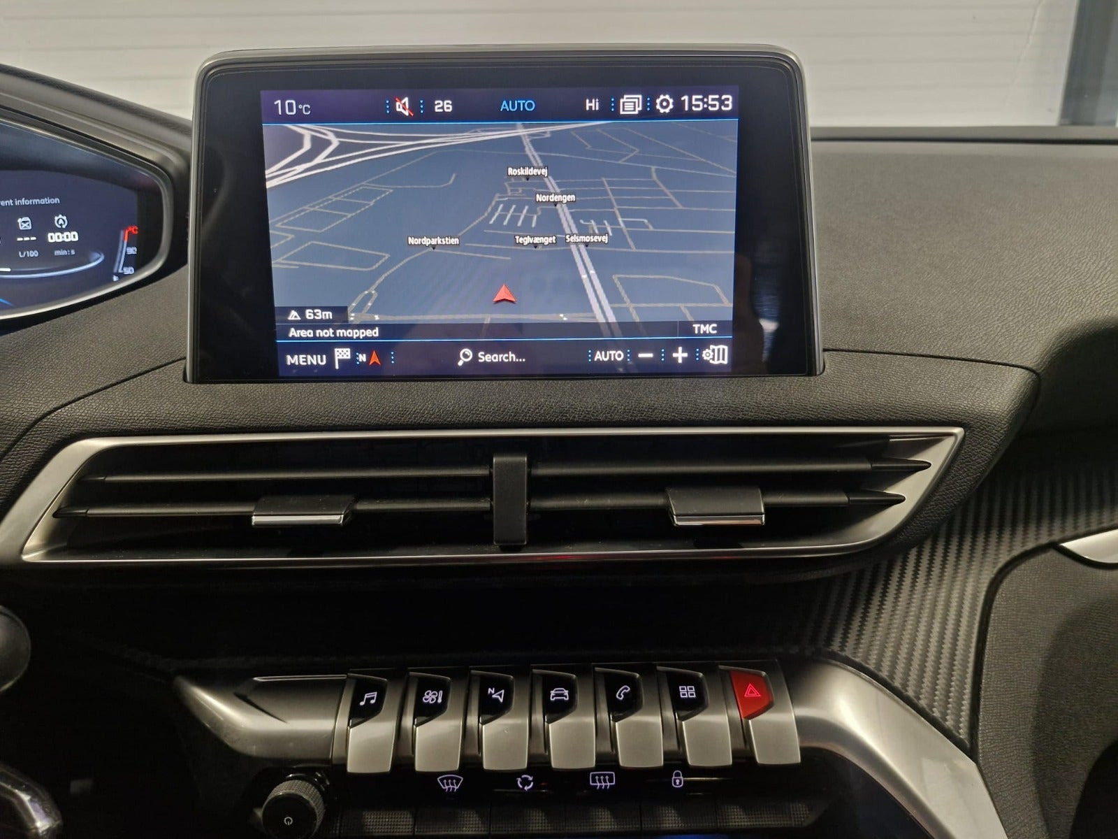 Blå Peugeot 5008 fra 2017