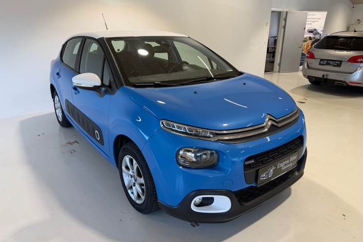 Blå Citroën C3 fra 2017