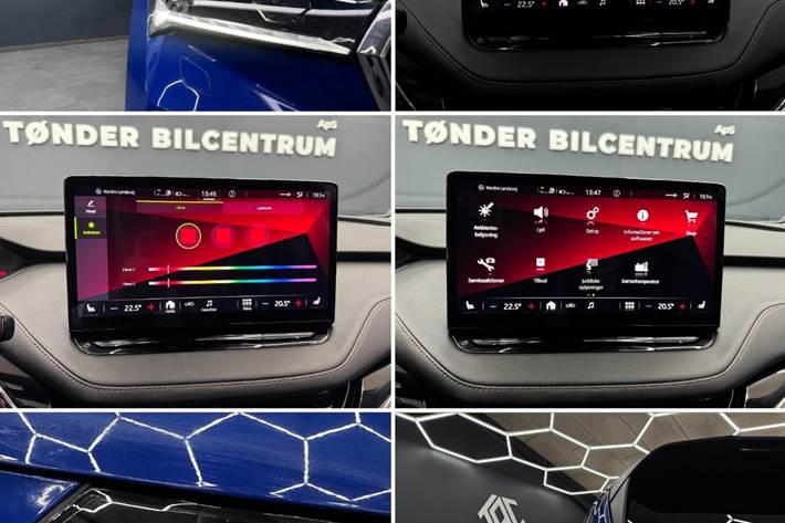 Blå Skoda Enyaq fra 2022