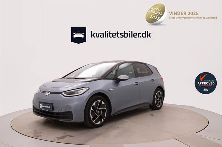 Blå VW ID.3 fra 2021