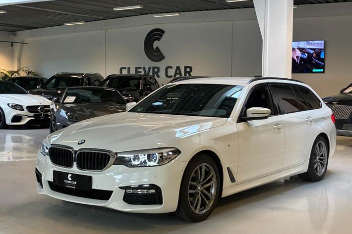 Hvid BMW 520d fra 2017