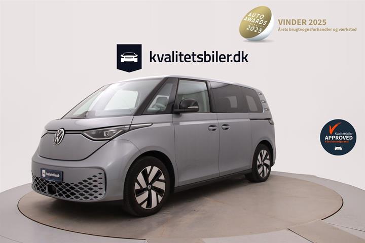 Sølv VW ID.Buzz fra 2023 set udefra