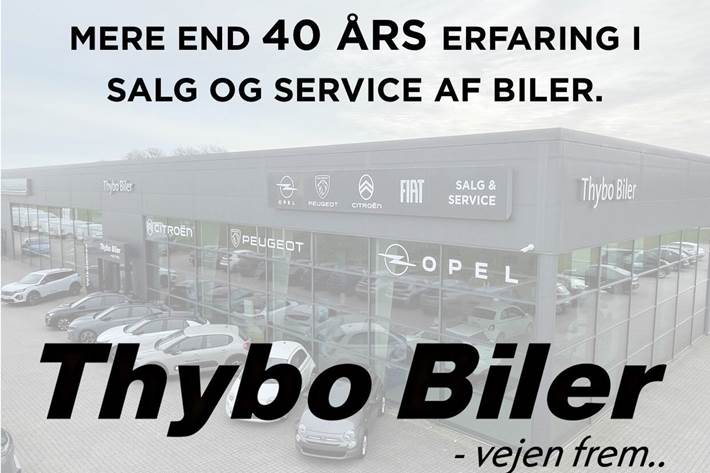 Blå Peugeot e-5008 fra 2024