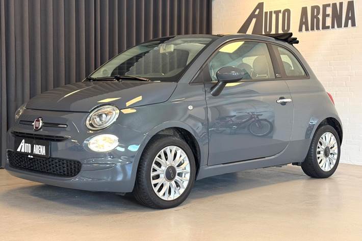 Grå Fiat 500C fra 2016