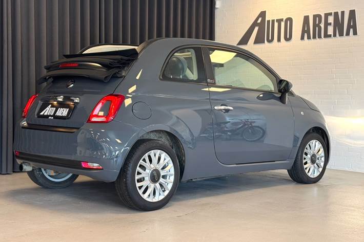 Grå Fiat 500C fra 2016