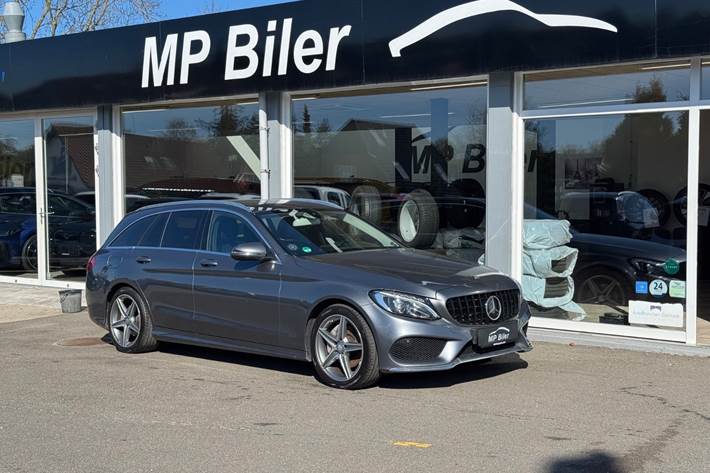 Grå Mercedes C220 d fra 2017