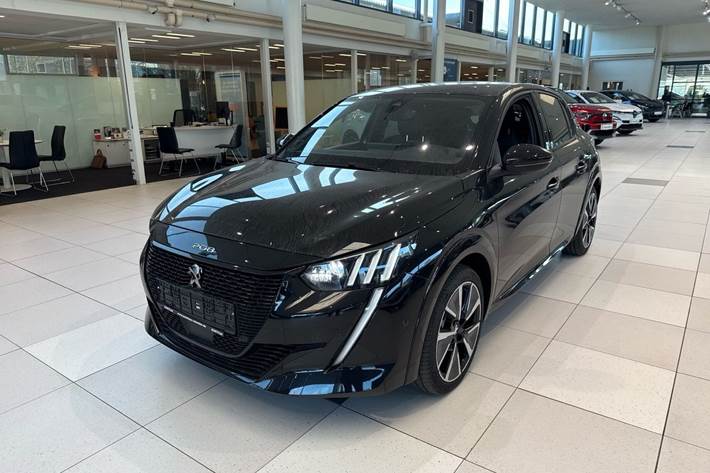 Sort Peugeot e-208 fra 2022