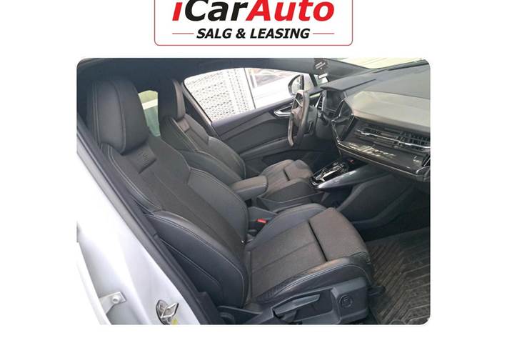 Hvid Audi Q4 e-tron fra 2023