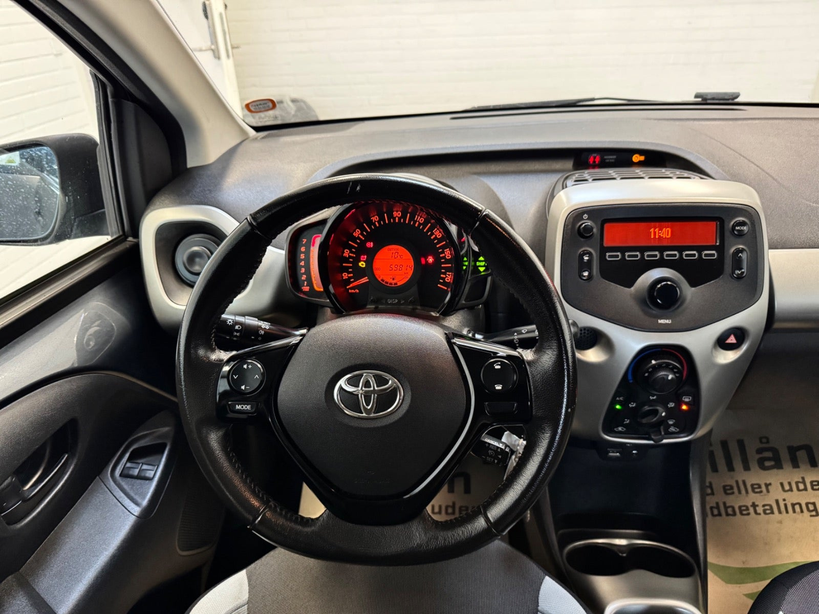 Sort Toyota Aygo fra 2018