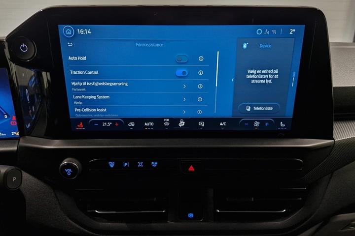 Grå Ford E-Transit Custom 320 L1 fra 2025 set indefra