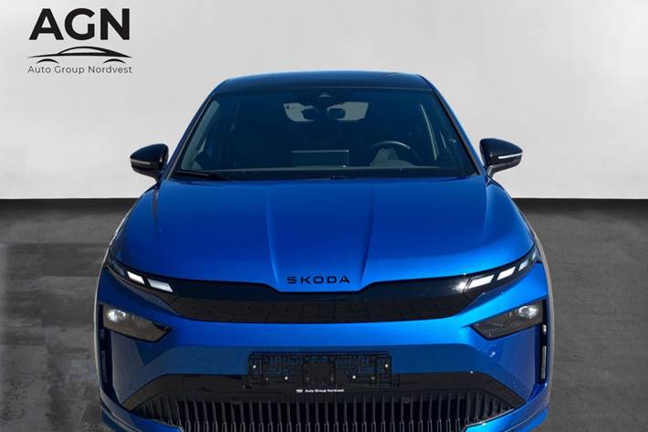 Blå Skoda Enyaq fra 2026