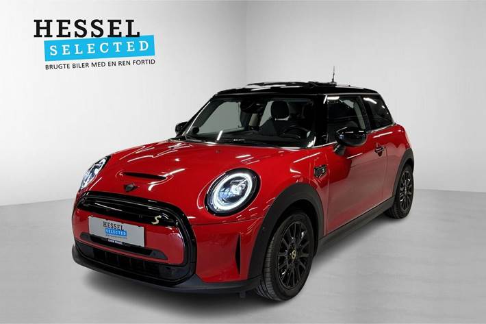 Rød Mini Cooper SE fra 2023