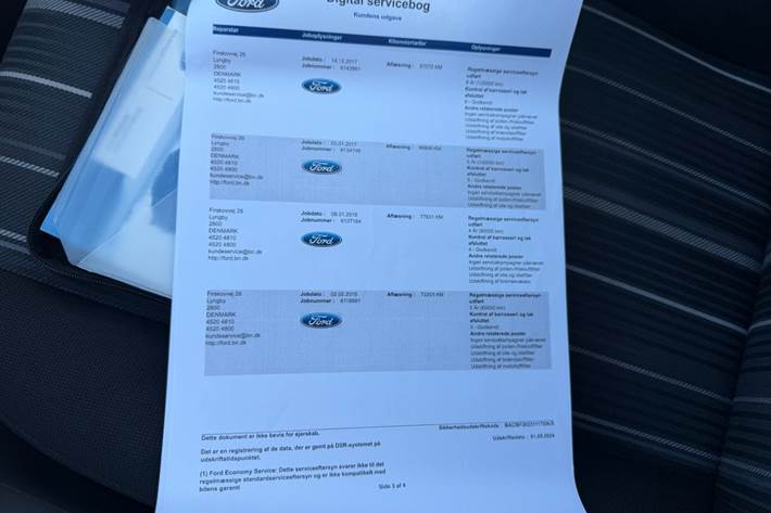 Grøn Ford Focus fra 2011