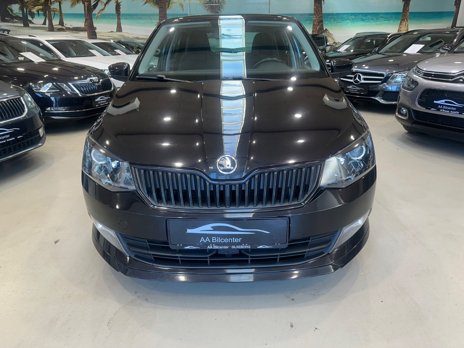 Sort Skoda Fabia fra 2017