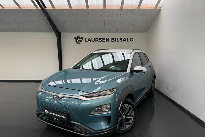 Blå Hyundai Kona fra 2020