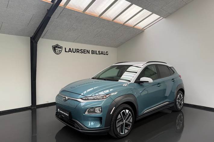 Blå Hyundai Kona fra 2020
