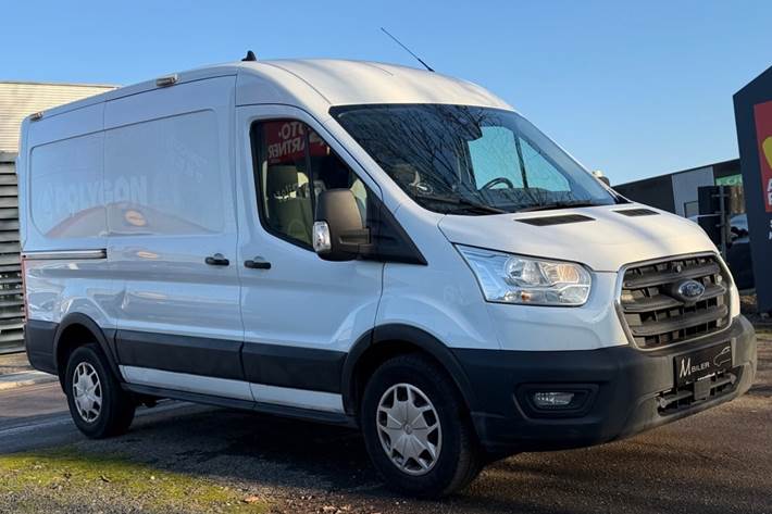 Hvid Ford Transit 350 L2 Van fra 2020
