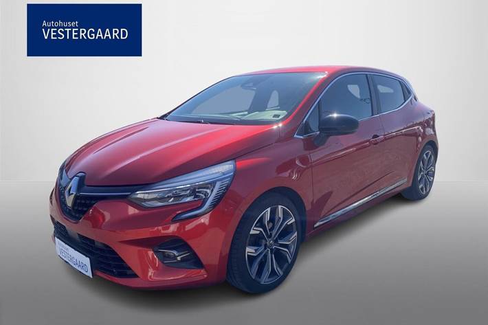 Rød Renault Clio V fra 2020 set udefra