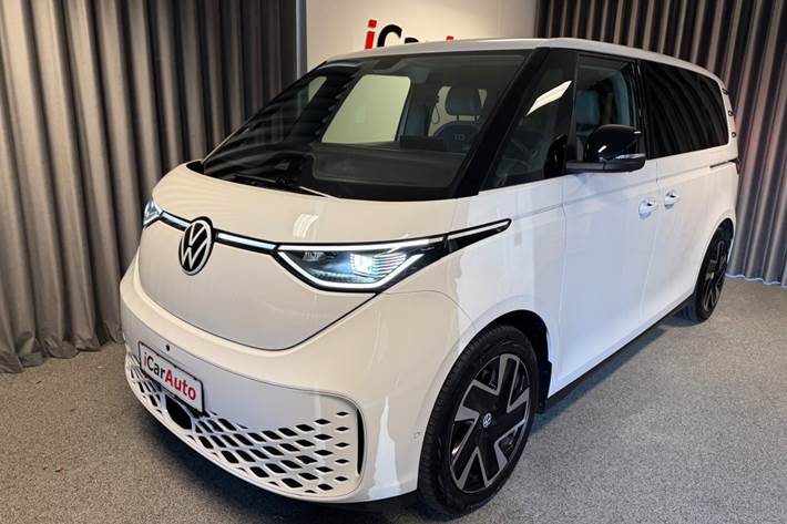 Hvid VW ID.Buzz fra 2023 set udefra