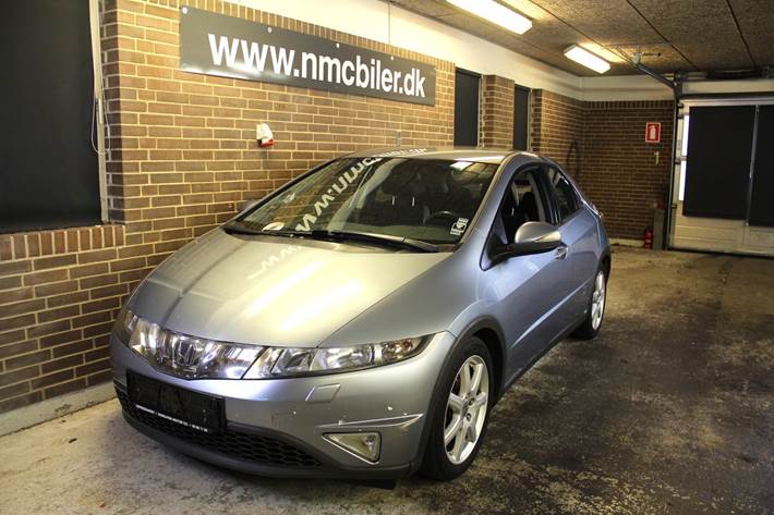 Blå Honda Civic fra 2007