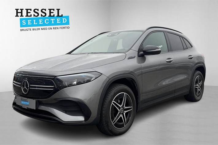 Grå Mercedes EQA250 fra 2021 set udefra
