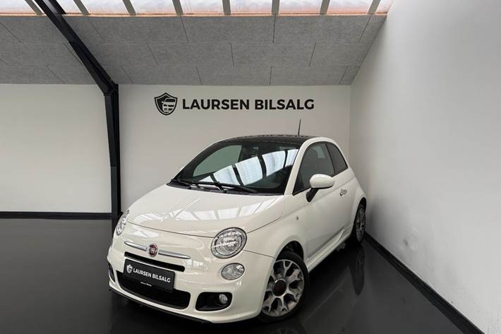 Hvid Fiat 500 fra 2014