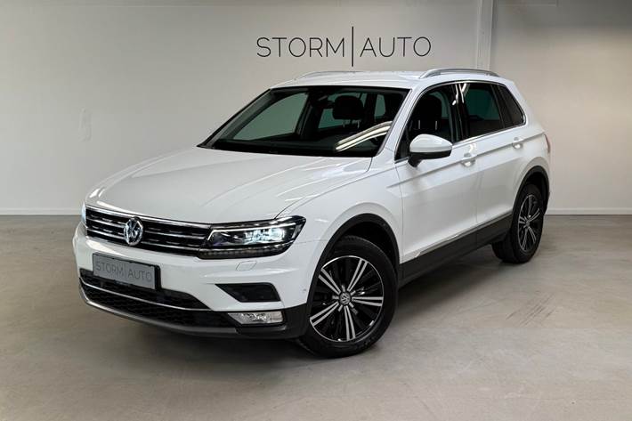 Hvid VW Tiguan fra 2017