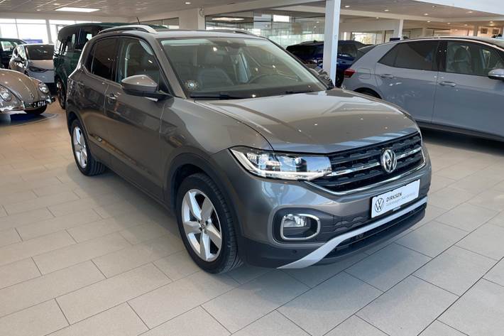 Grå VW T-Cross fra 2019