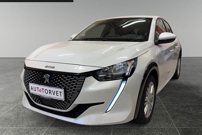 Hvid Peugeot e-208 fra 2020