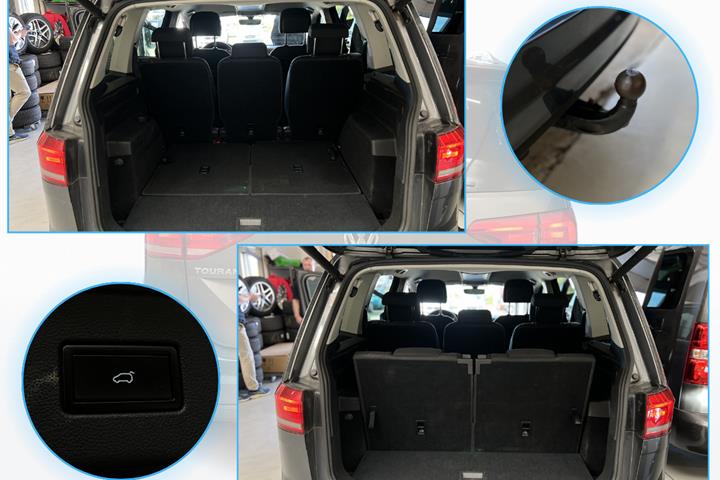 Grå VW Touran fra 2017