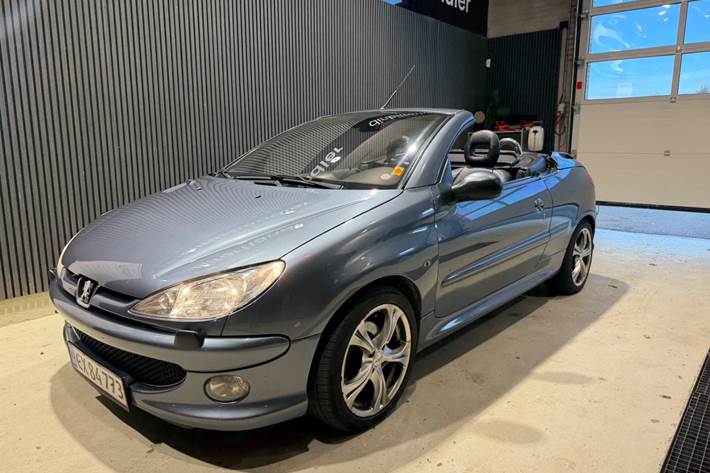 Grå Peugeot 206 fra 2005