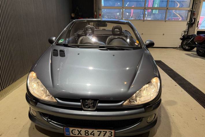 Grå Peugeot 206 fra 2005