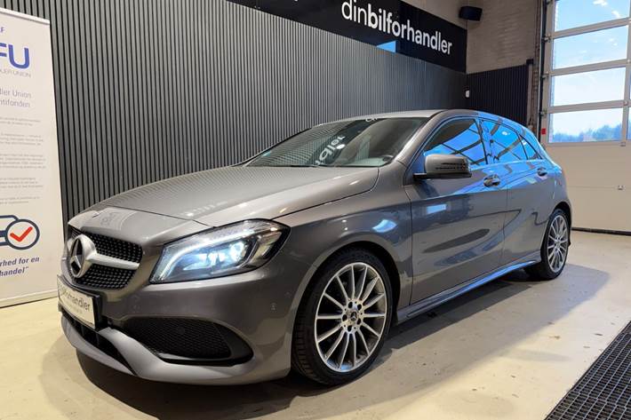 Grå Mercedes A200 d fra 2017