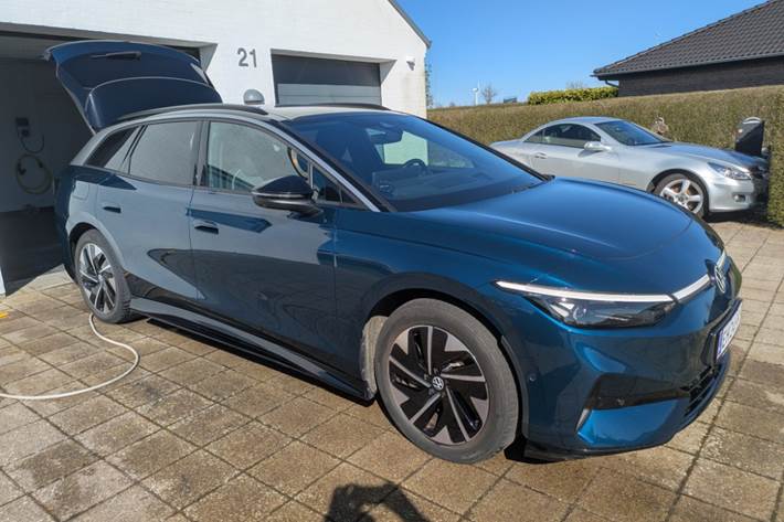 Blå VW ID.7 fra 2025