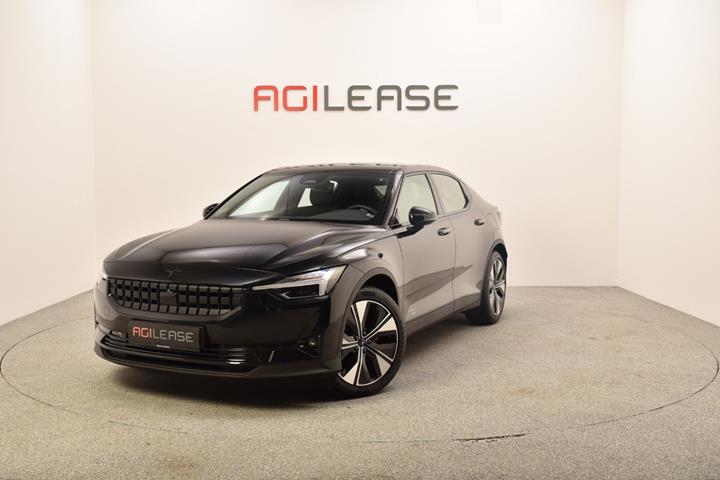 Sort Polestar 2 fra 2023 set udefra