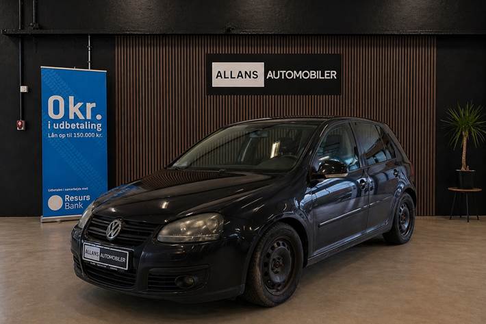 Sort VW Golf V fra 2007