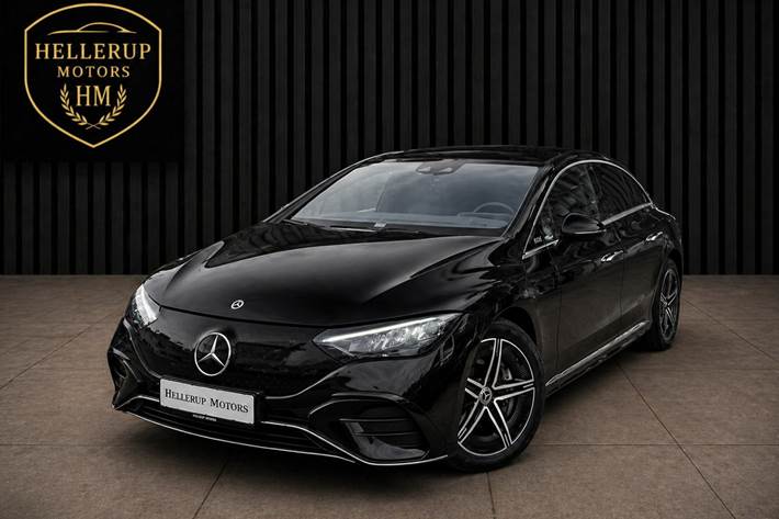 Sort Mercedes EQE350 fra 2024