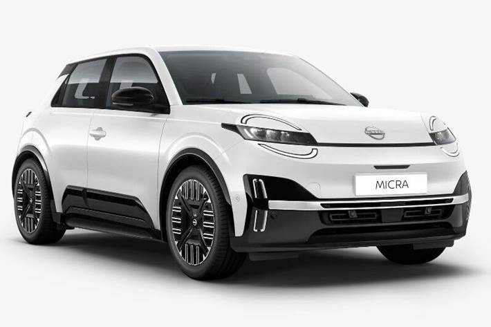 Hvid Nissan Micra fra 2025