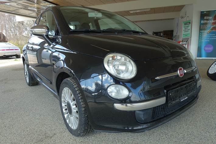 Sort Fiat 500 fra 2008