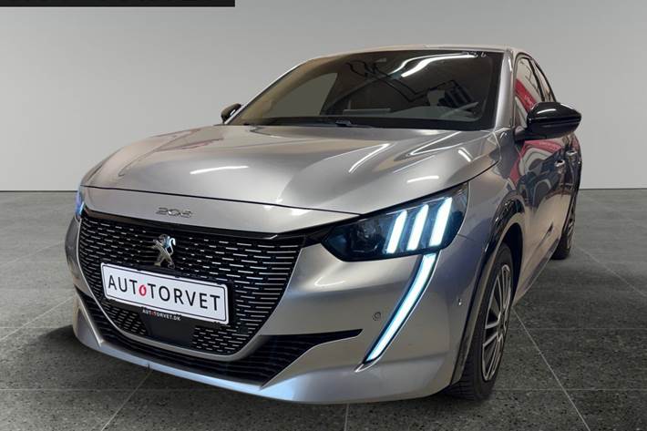 Sølv Peugeot e-208 fra 2021