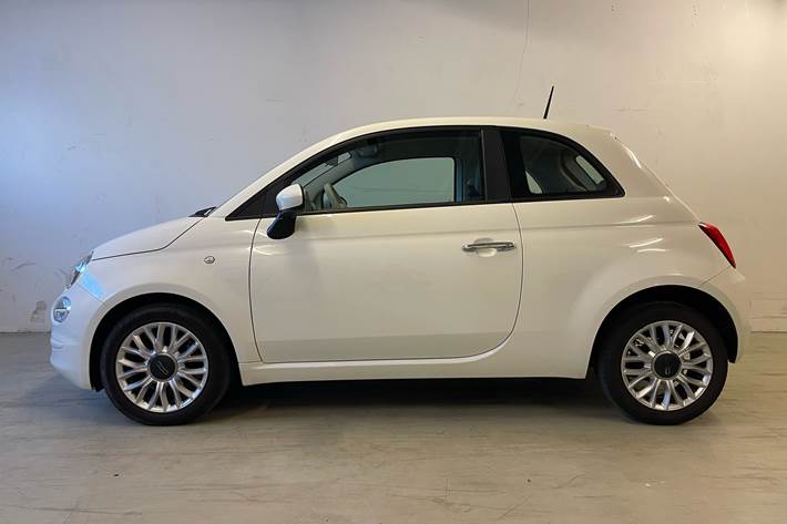 Hvid Fiat 500 fra 2016