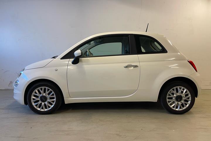 Hvid Fiat 500 fra 2016