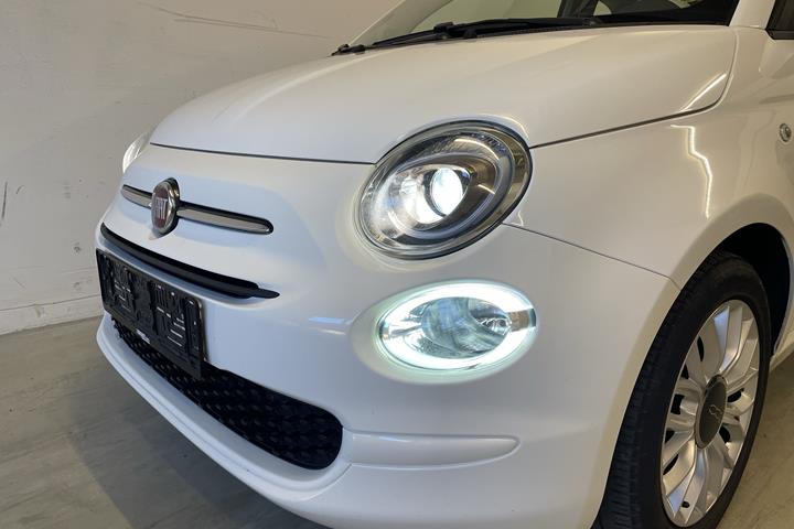 Hvid Fiat 500 fra 2016