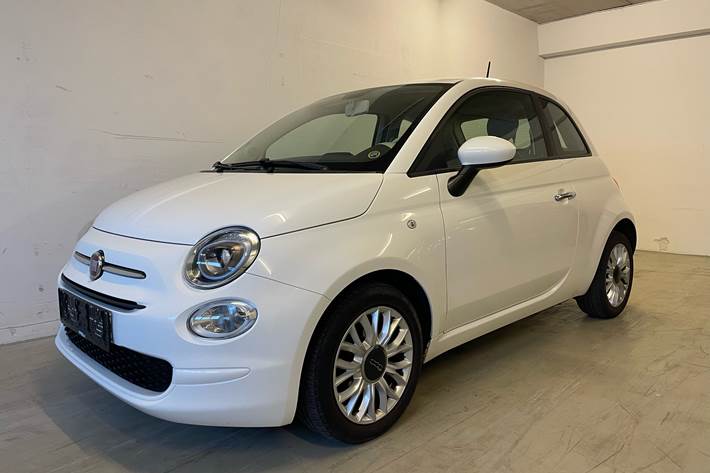 Hvid Fiat 500 fra 2016