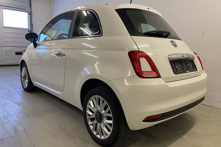 Hvid Fiat 500 fra 2016