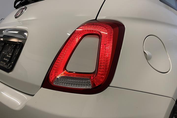 Hvid Fiat 500 fra 2016