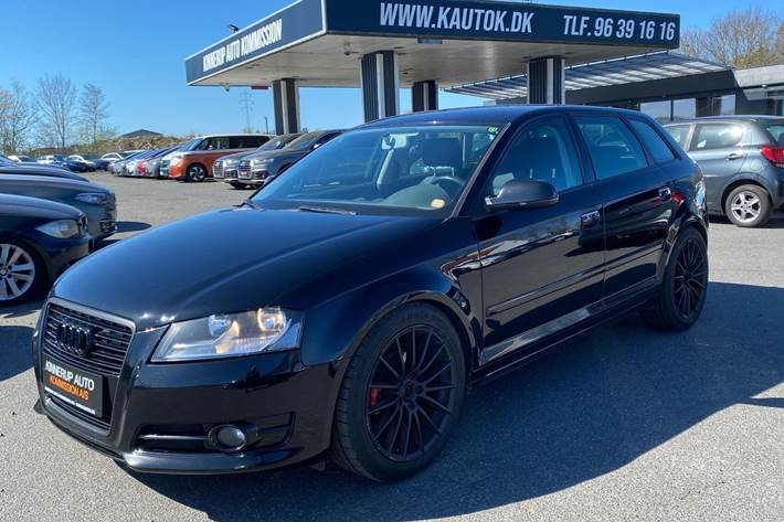 Sort Audi A3 fra 2013